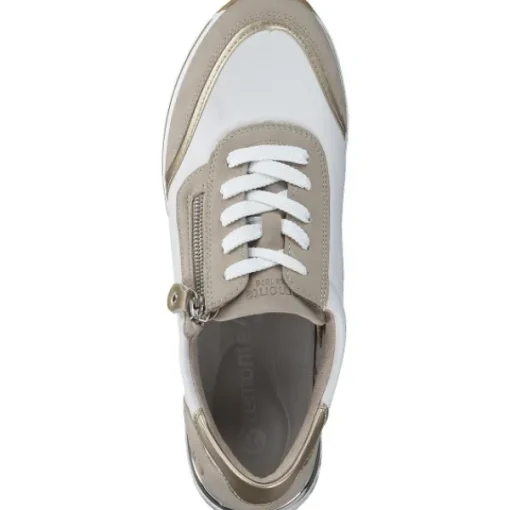 Damen Remonte Klassische- & Business Schuhe<R6709, Schnürschuhe, Damen, Weiß Beige