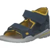 Kinder Ricosta Sandaletten<Ocean 3202002, Sandaletten, Kinder, Blau/Gelb
