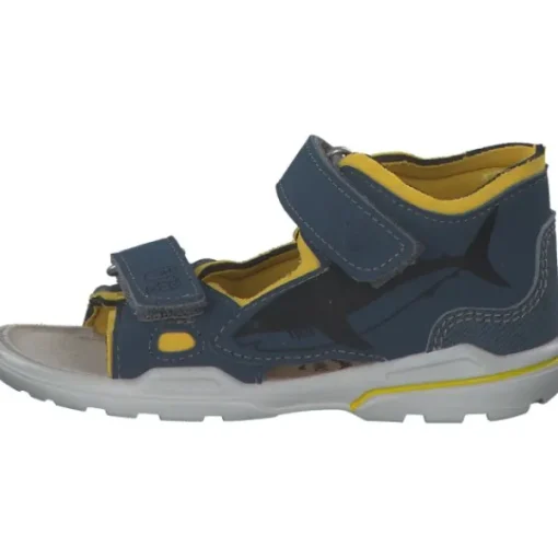 Kinder Ricosta Sandaletten<Ocean 3202002, Sandaletten, Kinder, Blau/Gelb