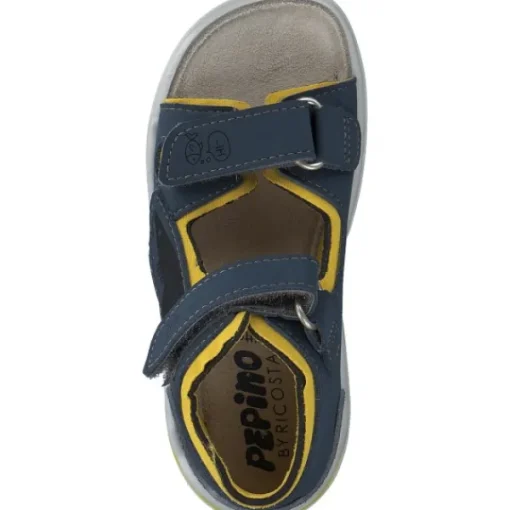 Kinder Ricosta Sandaletten<Ocean 3202002, Sandaletten, Kinder, Blau/Gelb