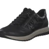 Damen Rieker Klassische- & Business Schuhe<49003-00 , Schnürschuhe, Damen, schwarz/schwarz-metallic/black