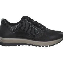 Damen Rieker Klassische- & Business Schuhe<49003-00 , Schnürschuhe, Damen, schwarz/schwarz-metallic/black