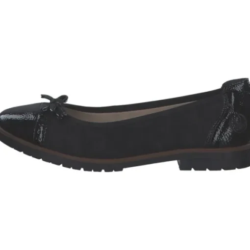 Damen Rieker Ballerinas<45358, Ballerinas, Damen, black/schwarz