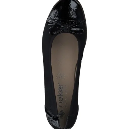 Damen Rieker Ballerinas<45358, Ballerinas, Damen, black/schwarz