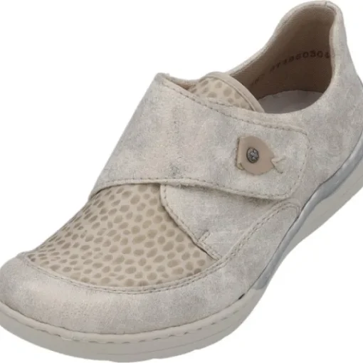 Damen Rieker Klassische- & Business Schuhe<48951, Klassische Halbschuhe, Damen, beige-gold/perlcreme/cliff