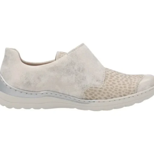 Damen Rieker Klassische- & Business Schuhe<48951, Klassische Halbschuhe, Damen, beige-gold/perlcreme/cliff
