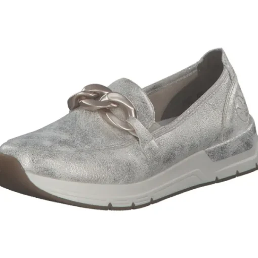Damen Rieker Slipper<58944, Mokassins, Damen, beige-gold