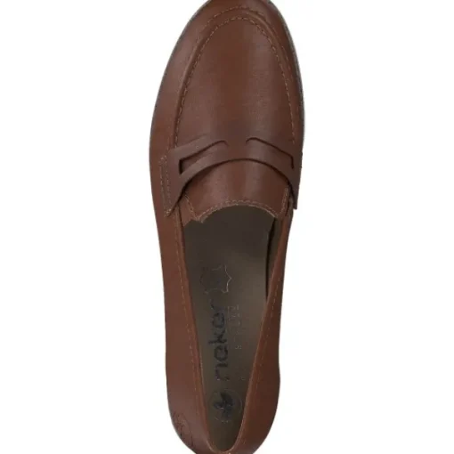 Damen Rieker Slipper<45300, Mokassins, Damen, Cayenne