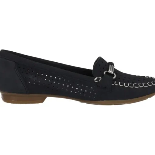 Damen Rieker Slipper<40065, Mokassins, Damen, Pazifik