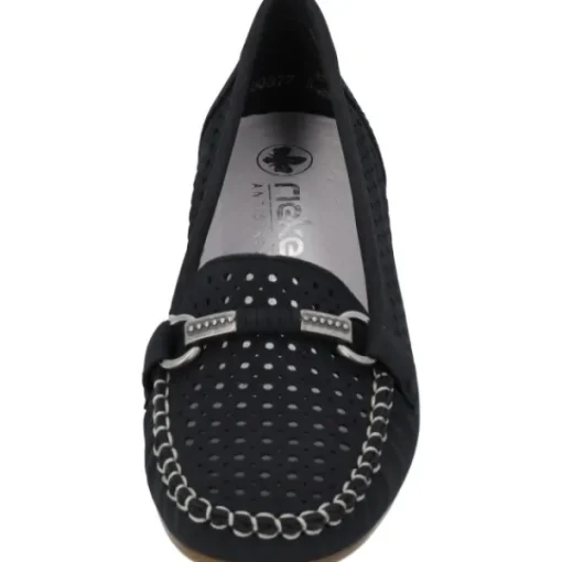 Damen Rieker Slipper<40065, Mokassins, Damen, Pazifik