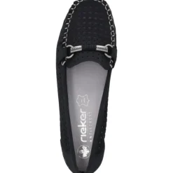 Damen Rieker Slipper<40065, Mokassins, Damen, Pazifik