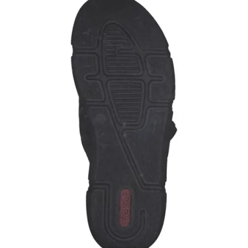 Damen Rieker Pantoletten & Badeschuhe<68990, Pantoletten & Badeschuhe, Damen, Schwarz