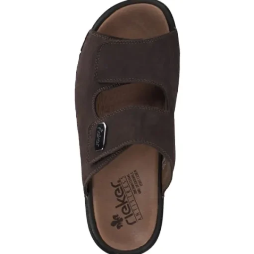 Herren Rieker Pantoletten & Badeschuhe<25590, Pantoletten & Badeschuhe, Herren, Braun