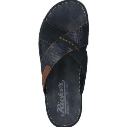 Herren Rieker Pantoletten & Badeschuhe<21098, Pantoletten & Badeschuhe, Herren, Blau