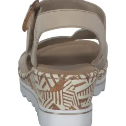 Damen Rieker Sandaletten<67173, Plateau-Sandaletten, Damen, perle