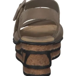 Damen Rieker Sandaletten<68163, Plateau-Sandaletten, Damen, shell