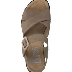 Damen Rieker Sandaletten<68163, Plateau-Sandaletten, Damen, shell