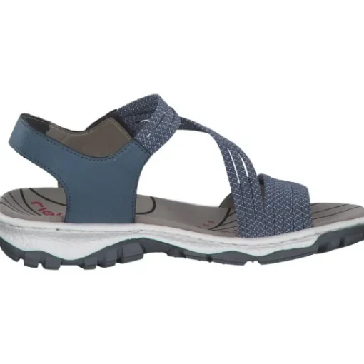 Damen Rieker Sandalen<68871, Sandalen, Damen, Blau - Marineblau