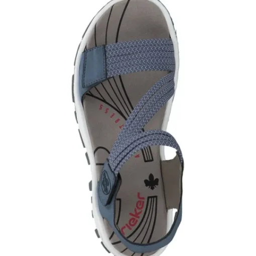 Damen Rieker Sandalen<68871, Sandalen, Damen, Blau - Marineblau