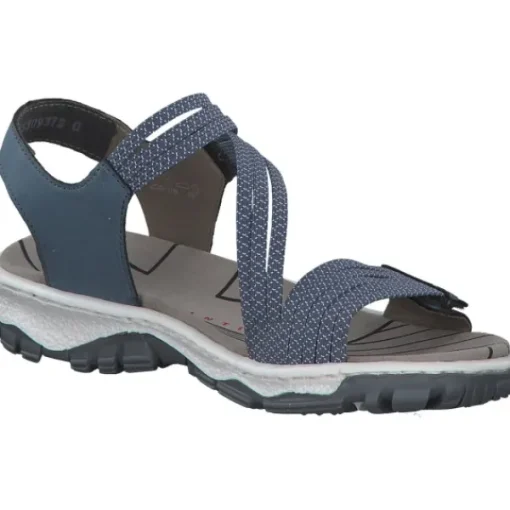 Damen Rieker Sandalen<68871, Sandalen, Damen, Blau - Marineblau