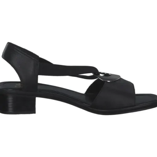 Damen Rieker Sandaletten<62662, Sandaletten, Damen, schwarz/schwarz