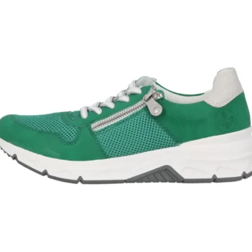 Damen Rieker Klassische- & Business Schuhe<48135, Schnürschuhe, Damen, Grün