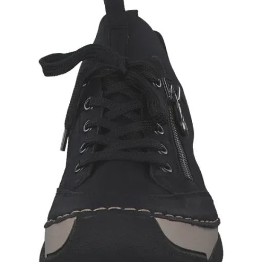 Damen Rieker Klassische- & Business Schuhe<45973, Schnürschuhe, Damen, Schwarz