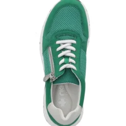 Damen Rieker Klassische- & Business Schuhe<48135, Schnürschuhe, Damen, Grün