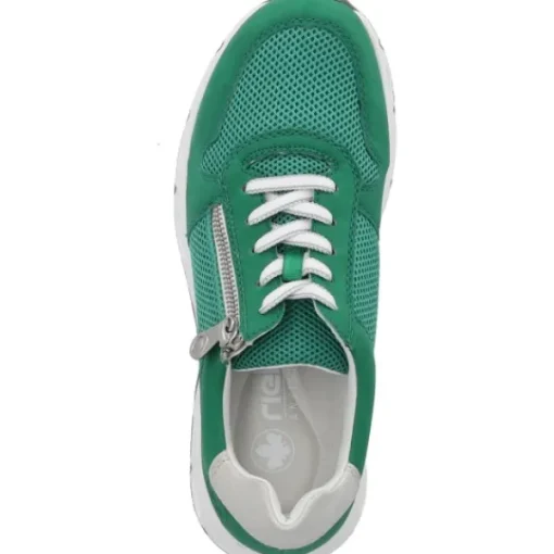 Damen Rieker Klassische- & Business Schuhe<48135, Schnürschuhe, Damen, Grün