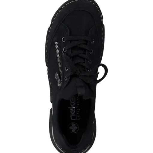 Damen Rieker Klassische- & Business Schuhe<45973, Schnürschuhe, Damen, Schwarz