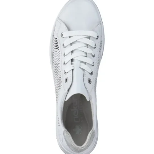 Damen Rieker Klassische- & Business Schuhe<45606, Schnürschuhe, Damen, Weiß