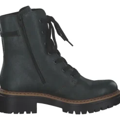 Damen Rieker Stiefel<72637, Schnürstiefel, Damen, tanne/schwarz