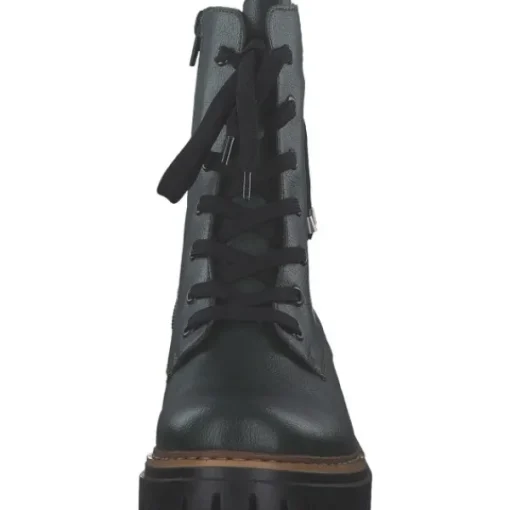 Damen Rieker Stiefel<72637, Schnürstiefel, Damen, tanne/schwarz