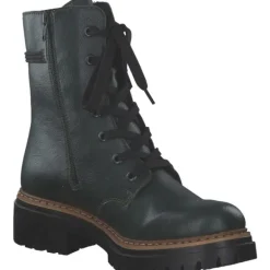 Damen Rieker Stiefel<72637, Schnürstiefel, Damen, tanne/schwarz