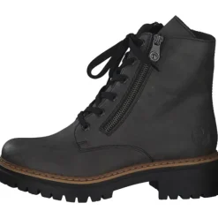 Damen Rieker Stiefel<72611, Schnürstiefeletten, Damen, Grau