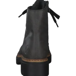 Damen Rieker Stiefel<72611, Schnürstiefeletten, Damen, Grau