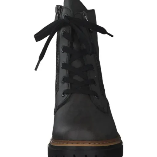 Damen Rieker Stiefel<72611, Schnürstiefeletten, Damen, Grau