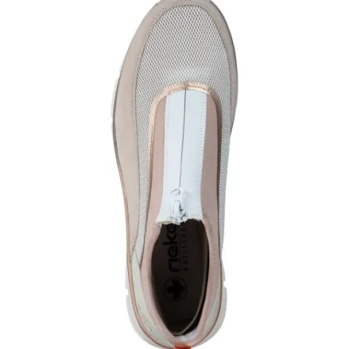 Damen Rieker Sneakers<48053, Slip-On-Sneaker, Damen, rose/kreide/kupfer/crema/perlr