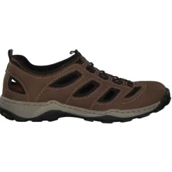 Herren Rieker Slipper<08065, Sportliche Slipper, Herren, Braun