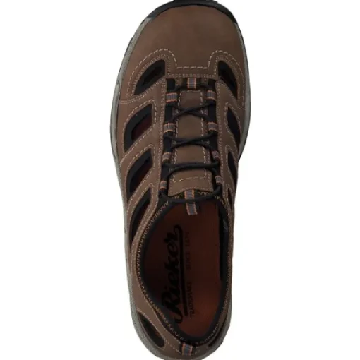 Herren Rieker Slipper<08065, Sportliche Slipper, Herren, Braun