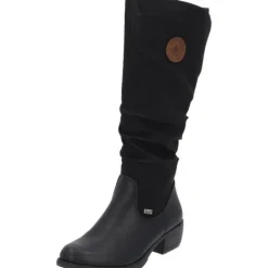Damen Rieker Stiefel<93157, Stiefel, Damen, Schwarz (Braun/Schwarz)