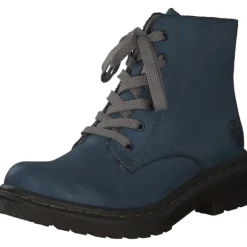 Damen Rieker Stiefel<78240, Stiefeletten, Damen, Blau