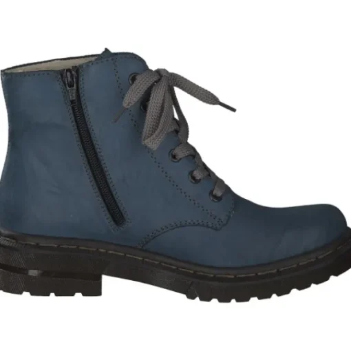 Damen Rieker Stiefel<78240, Stiefeletten, Damen, Blau