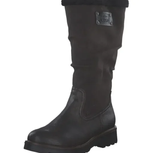 Damen Rieker Stiefel<73291-25, Winterstiefel, Damen, tabak/testadimoro/schwarz/nero