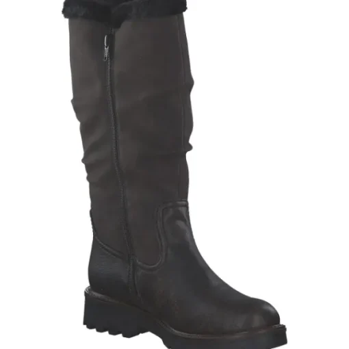 Damen Rieker Stiefel<73291-25, Winterstiefel, Damen, tabak/testadimoro/schwarz/nero