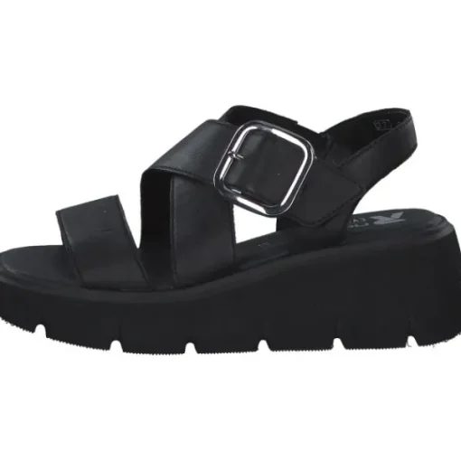 Damen Rieker Sandaletten<Evolution W1550, Plateau-Sandaletten, Damen, Schwarz