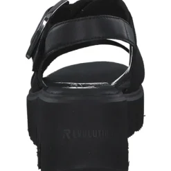 Damen Rieker Sandaletten<Evolution W1550, Plateau-Sandaletten, Damen, Schwarz