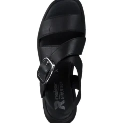 Damen Rieker Sandaletten<Evolution W1550, Plateau-Sandaletten, Damen, Schwarz