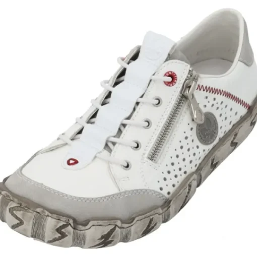Damen Rieker Klassische- & Business Schuhe<L0355, Schnürschuhe, Damen, Weiß