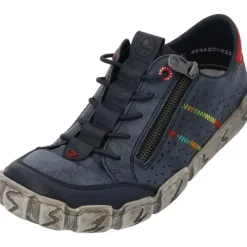 Damen Rieker Klassische- & Business Schuhe<L0357, Schnürschuhe, Damen, pazifik/whitelake/rosso